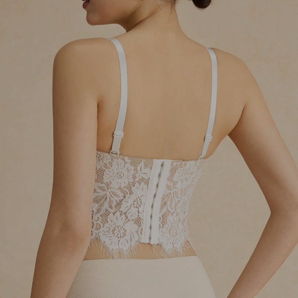 Micas Lace Bustier Bra - Elegant Cream - Picture 7 of 8